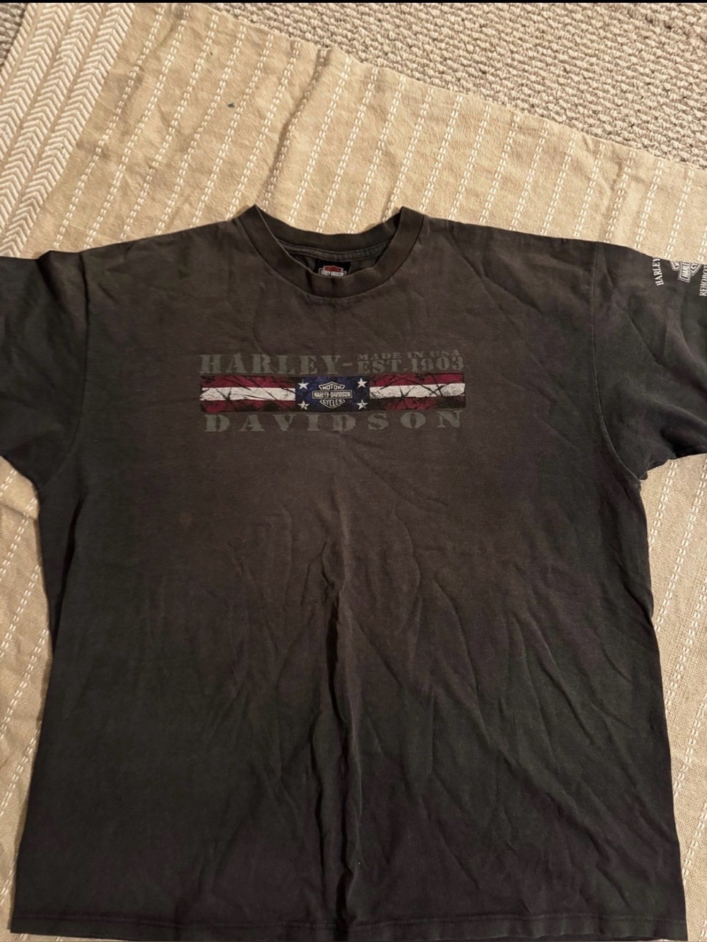 Harley-Davidson Black Short Sleeve Logo T-Shirt